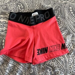 Nike Red Athletic Shorts Performance Fit